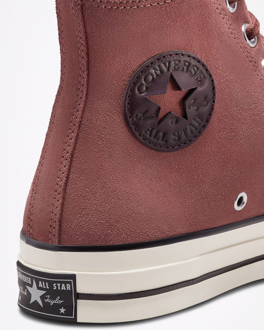 Tenisi Inalti Dama Converse Chuck 70 Piele Intoarsa Visinii Negrii | RO JFLSP387